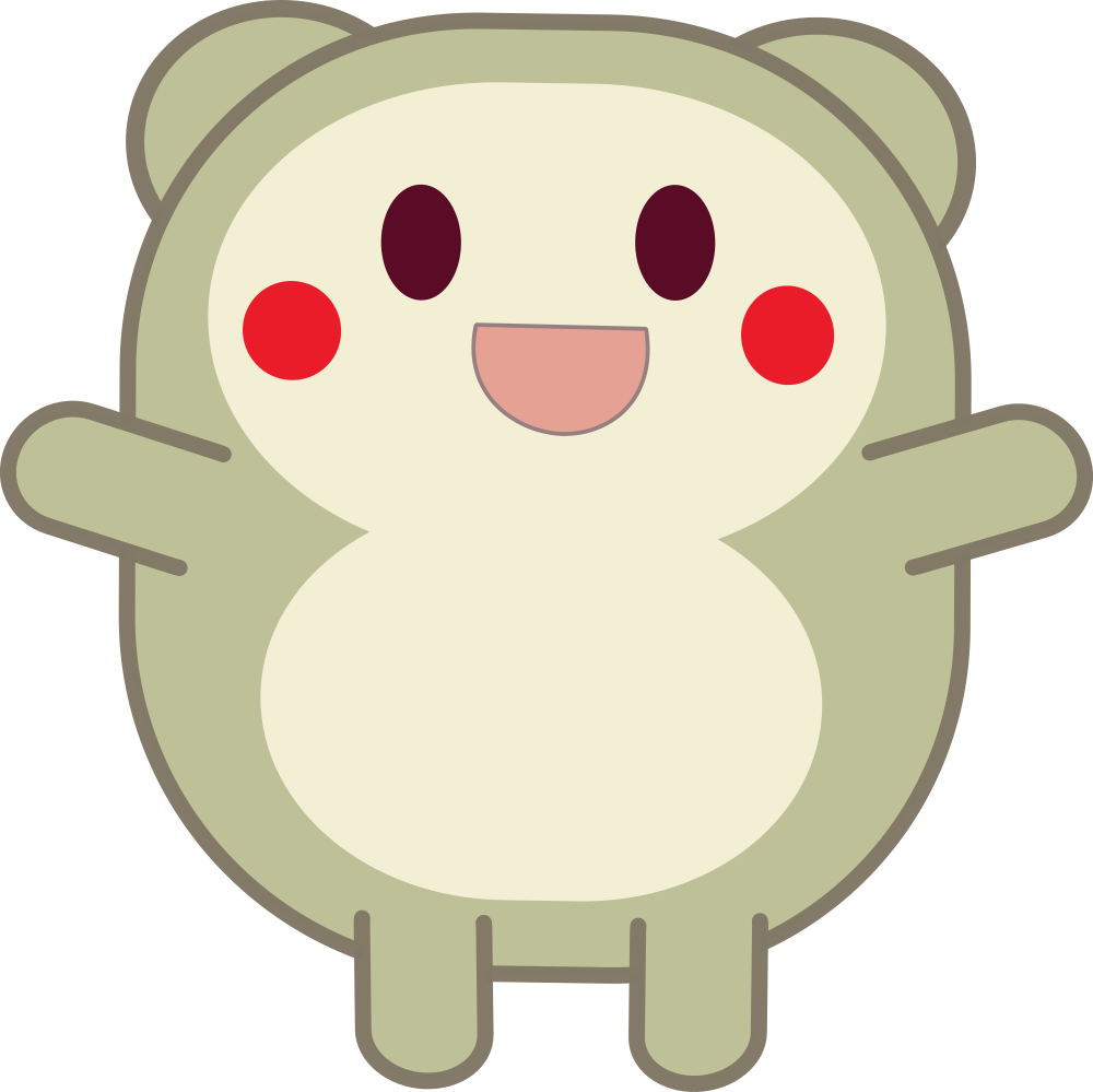 OnlineLabels Clip Art - Cute Grey Critter